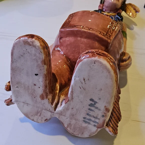 1980 Sittre Ceramic Native American Figurine Statue Decorative Planter - Picture 7 of 11